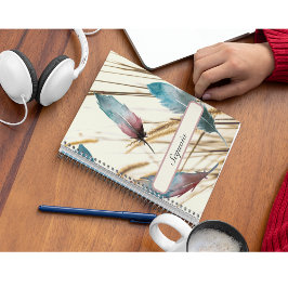 Caderno Espiral Penas e ervas, costume