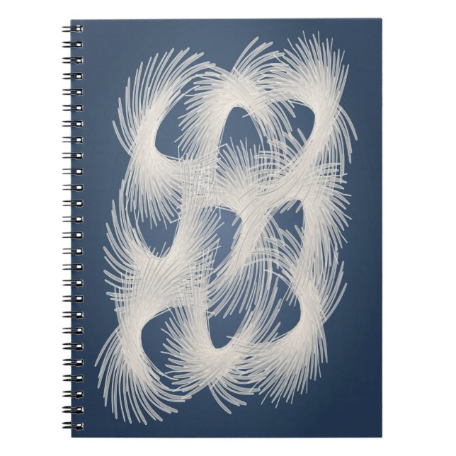 Caderno Espiral Penas voadoras brancas (Frente)