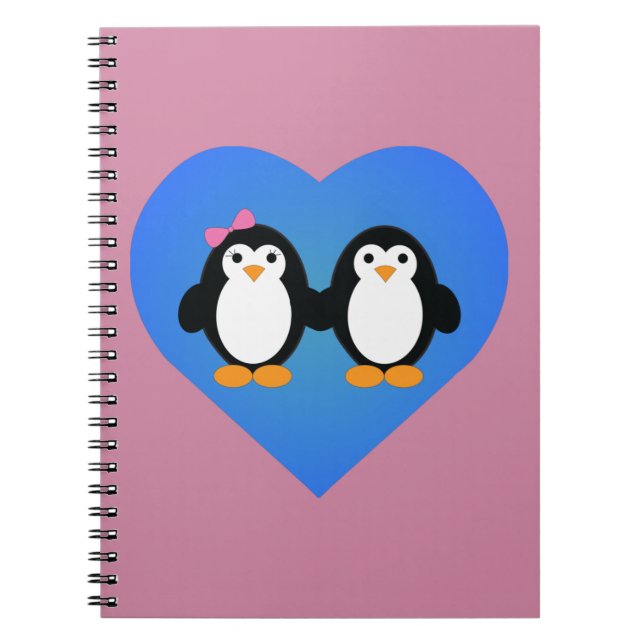 Caderno Espiral Penguin Love (Frente)