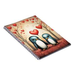 Caderno Espiral Penguin Love 3