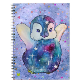 Caderno Espiral Penguin named Button