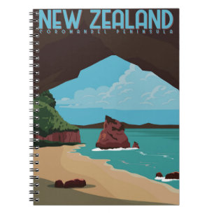 Caderno Espiral Península de Coromandel, Nova Zelândia