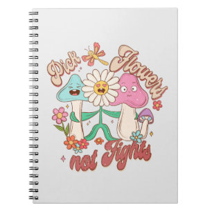 Caderno Espiral Pensamento Positivo - Escolher Flores, Não Luta
