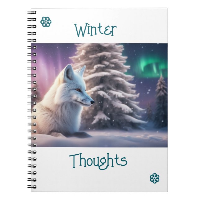 Caderno Espiral Pensamentos de Inverno (Frente)