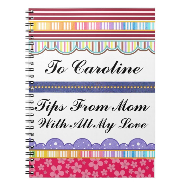 Caderno Espiral Pensamentos do Diário da mãe - SRF (Frente)