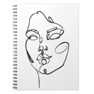 Caderno Espiral Pensamentos Lineares - Face