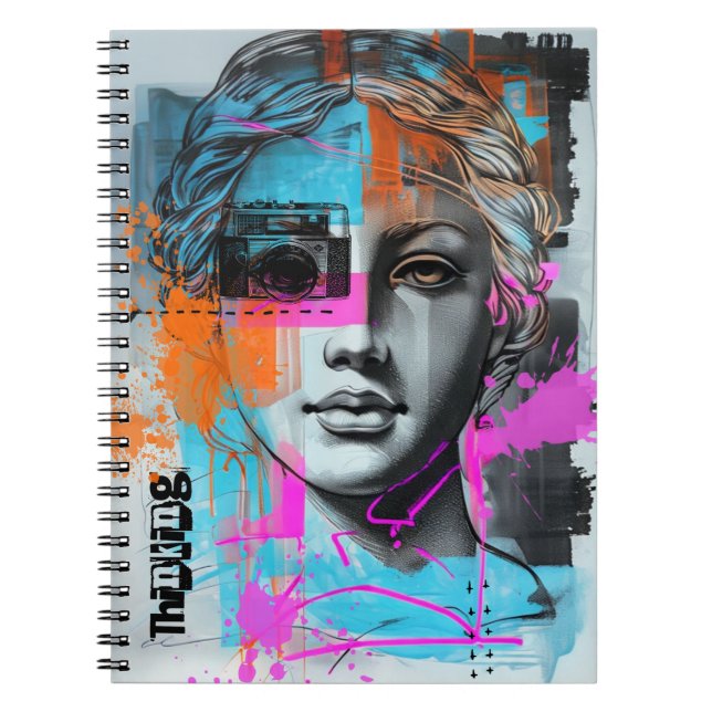 Caderno Espiral Pensando | Diário para notebook (Frente)