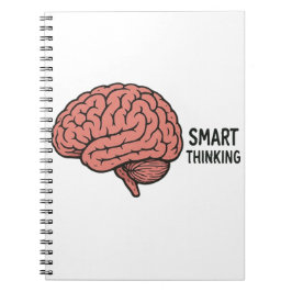 Caderno Espiral Pensando inteligente no poder do cérebro