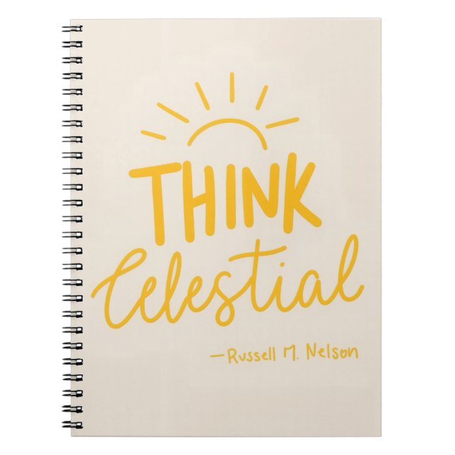Caderno Espiral Pense Celestial (Frente)