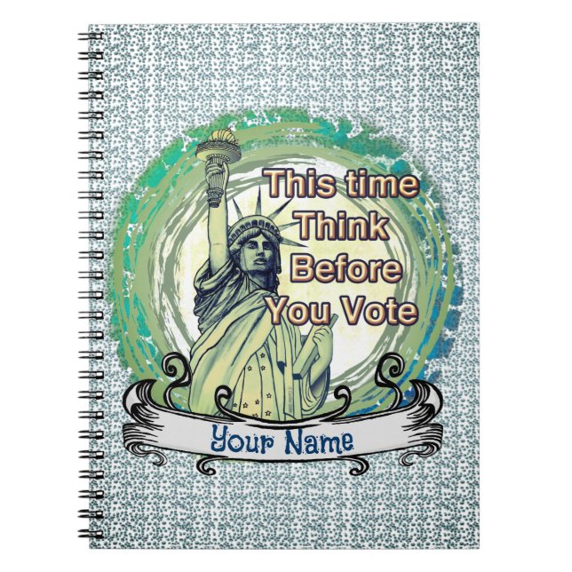 Caderno Espiral Pense em liberdade (Frente)