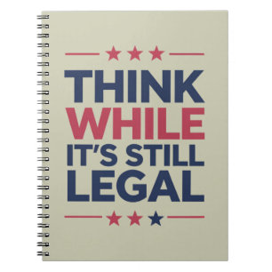 Caderno Espiral Pense Enquanto Ainda É Um Presente Republicano Leg