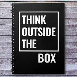 Caderno Espiral Pense fora da Cotação Motivacional da Caixa