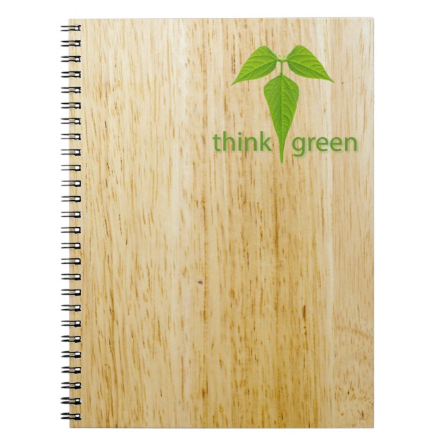 Caderno Espiral Pense verde (Frente)