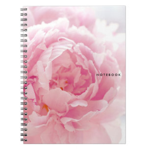 Caderno Espiral Peônia cor-de-rosa
