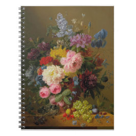 Caderno Espiral Peônias, tulipas, Rosas e irrisórios - A. Bloomers