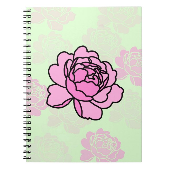 Caderno Espiral Peony Flower (Frente)
