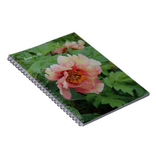 Caderno Espiral Peony Rosa Elegante