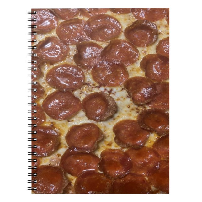 Caderno Espiral Pepperoni Pizza (Frente)