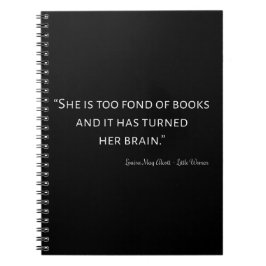 Caderno Espiral Pequena Citação de Mulheres II - Estilo Clássico