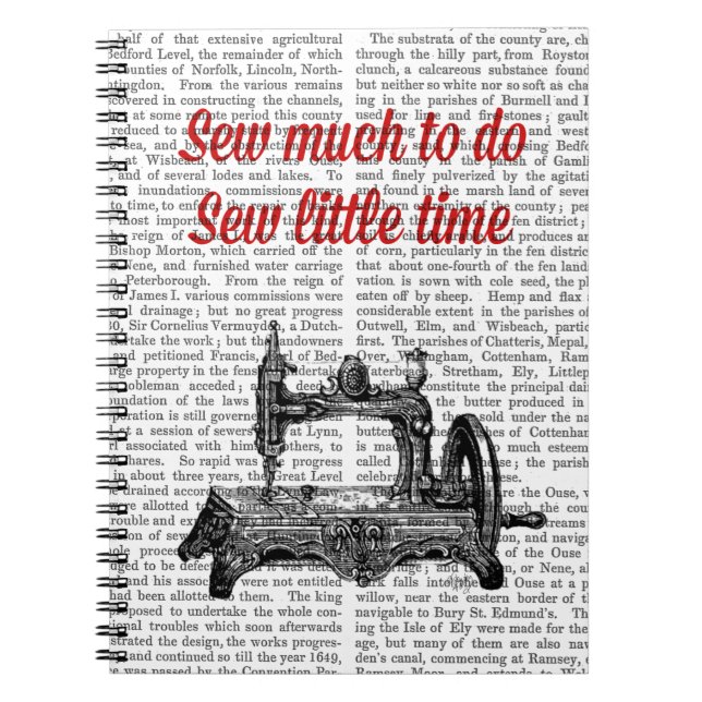 Caderno Espiral Pequena Ilustração de Tempo (Frente)