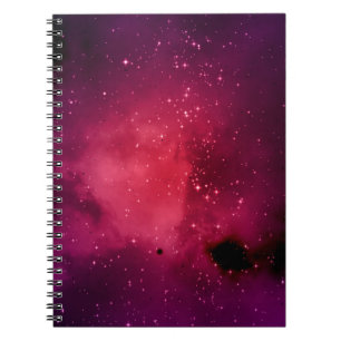 Caderno Espiral Pequena parte de um campo estelar infinito do espa