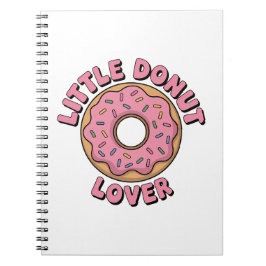 Caderno Espiral Pequeno Amante de Donut | Crianças