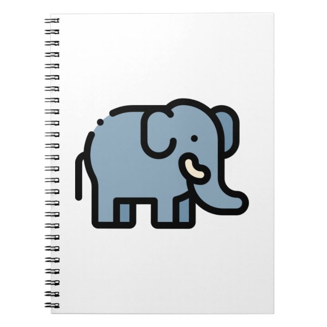 Caderno Espiral Pequeno Elefante (Frente)