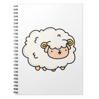 Caderno Espiral Pequeno Lamb Kawaii