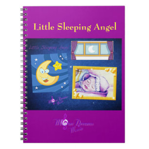 Caderno Espiral Pequeno notebook Angel com sono