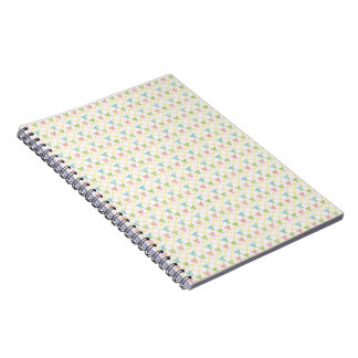 Caderno Espiral Pequeno padrão contínuo de arcos