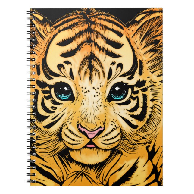 CADERNO ESPIRAL PEQUENO TIGRE (Frente)