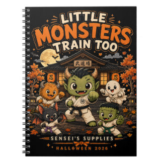 Caderno Espiral Pequenos Monstros Também Treinam Diário de Hallowe