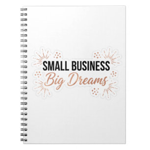 Caderno Espiral Pequenos Negócios Grandes Sonhos Empreendedor Moti