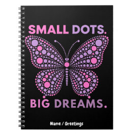 Caderno Espiral Pequenos Pontos Grandes Sonhos Arte Inspiradora de
