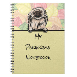 Caderno Espiral Pequim Bloco de Notas Cute Pekingês