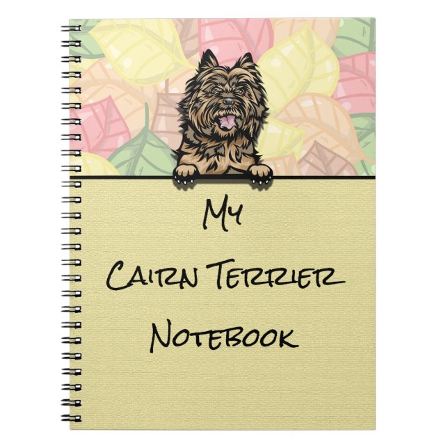 Caderno Espiral Pequim Cairn Bull Terrier notebook (Frente)