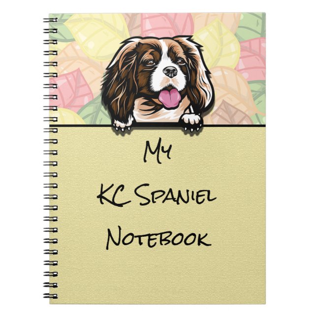 Caderno Espiral Pequim Cavalier King Charles Spaniel notebook (Frente)