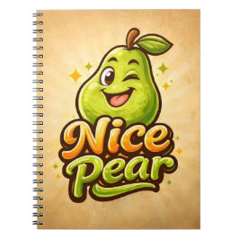 Caderno Espiral Pera Boa - Sentindo-se Frutado - Amantes da Comida