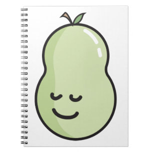 Caderno Espiral Pera com um sorriso