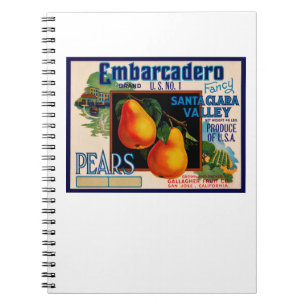 Caderno Espiral Peras Embarcadero