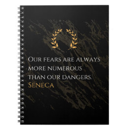 Caderno Espiral Percepção do Seneca: Medos comparados aos perigos