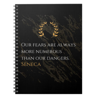 Caderno Espiral Percepção do Seneca: Medos comparados aos perigos