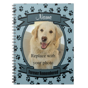 Caderno Espiral Perda de Pet lembrada para sempre - Cão ou Gato (