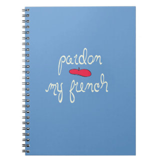 Caderno Espiral Perdão, meu francês com Beret