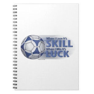 Caderno Espiral Perder Skill Ganha Sorte Futbal