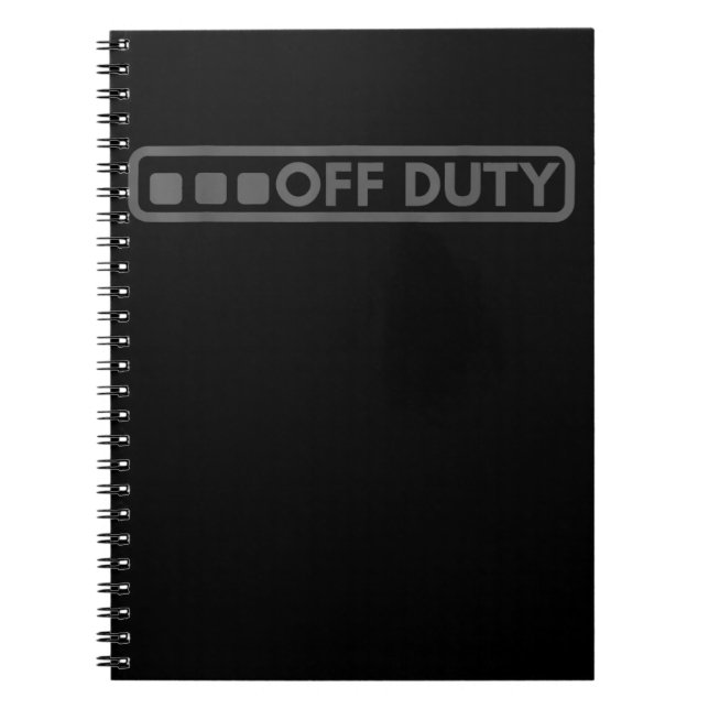 Caderno Espiral Perfeito Para Polícia Do Exército Policial (Frente)