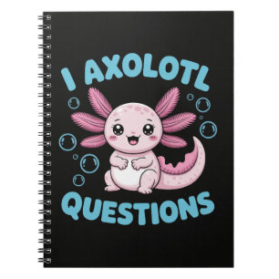 Caderno Espiral Perguntas do Axolote