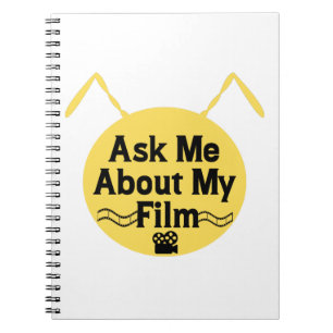 Caderno Espiral Pergunte-me sobre meu filme