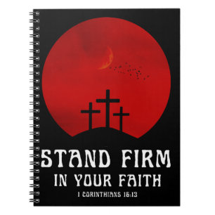 Caderno Espiral Permaneçam firmes na fé