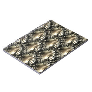 Caderno Espiral Pérolas Douradas